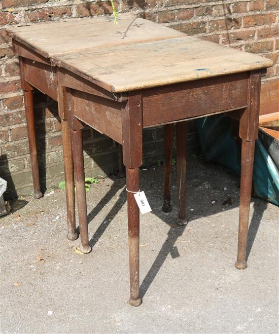 2 school desks